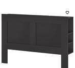 Brimnes achterwand bed zwart, Huis en Inrichting, Ophalen, Zo goed als nieuw, Zwart