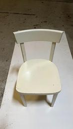 Chaises en bois blanches avec table, Vijf, Zes of meer stoelen, Gebruikt, Wit, Hout