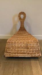 Rotan schommelstoel., Huis en Inrichting, Stoelen, Ophalen, Gebruikt, Bruin, Riet of Rotan