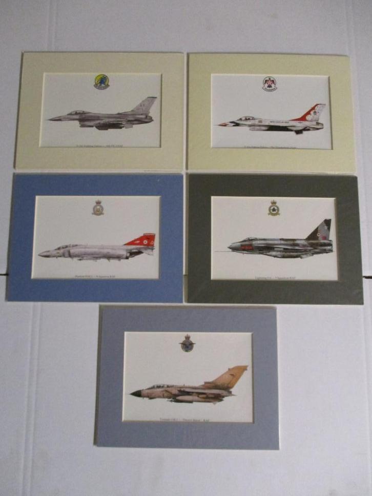 Luchtvaart - Prenten Gevechtsvliegtuigen, Verzamelen, Luchtvaart en Vliegtuigspotten, Nieuw, Kaart, Foto of Prent, Ophalen of Verzenden