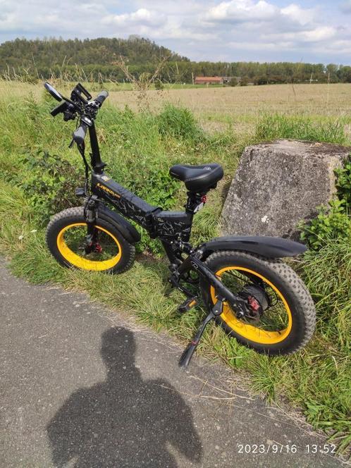 Vélo électrique fat bike pliant, Vélos & Vélomoteurs, Vélos électriques, Utilisé, 50 km par batterie ou plus, Enlèvement