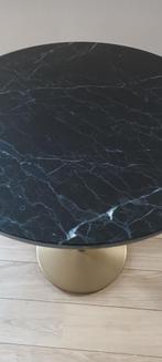 Pedrali marmeren tafel met goudkleurige voet, Huis en Inrichting, Tafels | Eettafels, Ophalen, Overige materialen, Rond, Tot twee personen