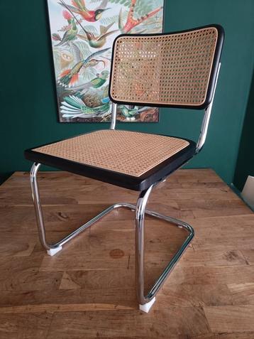 20x Thonet stijl Breuer Cesca buisstoel zwart rotan webbing beschikbaar voor biedingen