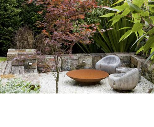 brasero acier corten 80 cm, Jardin & Terrasse, Chauffage de terrasse, Neuf, Sol, Résistant à l'eau, Envoi