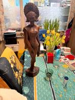 Houtbeeld vol hout, Ophalen