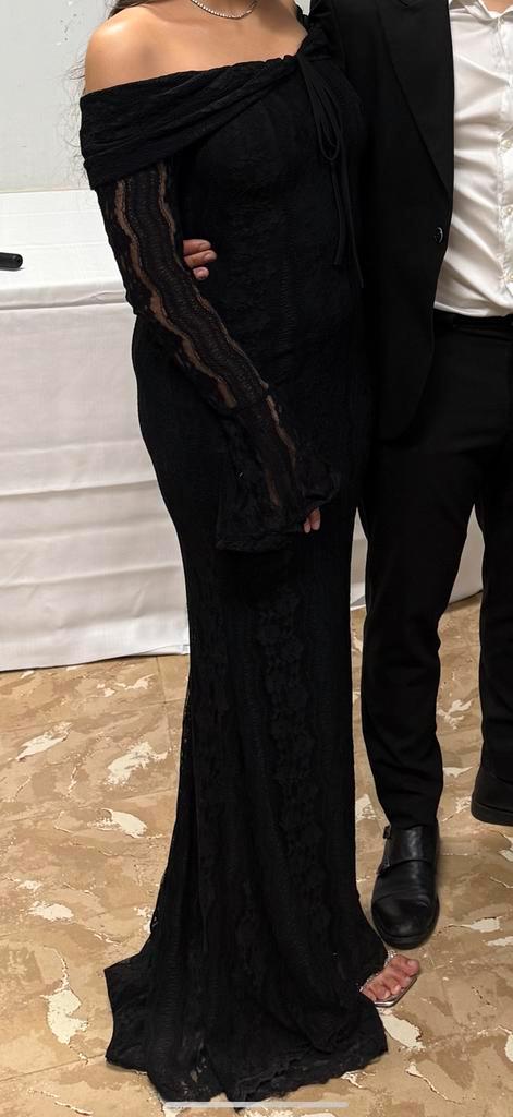 elegante zwarte jurk, Kleding | Dames, Jurken, Zo goed als nieuw, Maat 36 (S), Ophalen