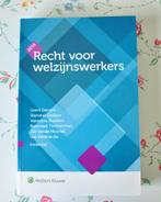 Recht voor welzijnswerkers, Comme neuf, Enseignement supérieur professionnel, Enlèvement ou Envoi