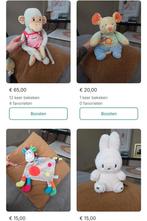 Verschillende knuffels en knuffeldoekjes, Ophalen of Verzenden, Zo goed als nieuw