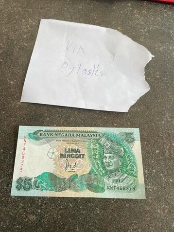 Malaysia 5 ringit unc! beschikbaar voor biedingen