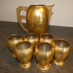 Art Deco - kan met 6 bekers [1642], Ophalen of Verzenden