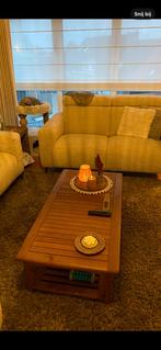 Salontafel teakhout 40€, Huis en Inrichting, Tafels | Salontafels, Ophalen, Zo goed als nieuw, Teakhout