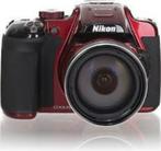 Nikon coolpix p610 - rood, Audio, Tv en Foto, Fotocamera's Digitaal, 16 Megapixel, Spiegelreflex, 8 keer of meer, Zo goed als nieuw