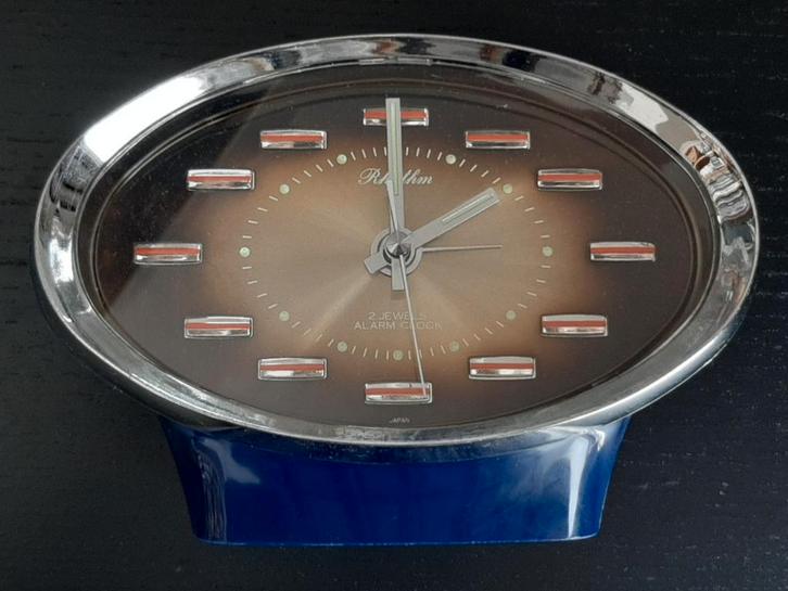 RHYTHM vintage mechanische wekker, Verzamelen, Retro, Ophalen of Verzenden