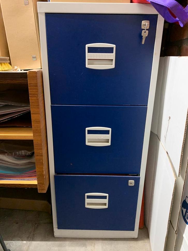 Documentenkast / archiefkast met slot, Huis en Inrichting, Kasten | Roldeurkasten en Archiefkasten, Gebruikt, 100 tot 150 cm, Minder dan 50 cm