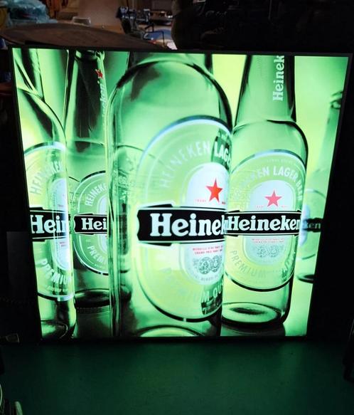 Gigant van een Heineken Bier reclame lichtbak🍺, Verzamelen, Merken en Reclamevoorwerpen, Gebruikt, Lichtbak of (neon) lamp, Ophalen