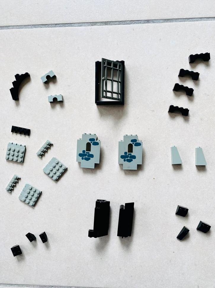 LEGO Castle - Kasteel- en kerkermuur - vintage, Kinderen en Baby's, Speelgoed | Duplo en Lego, Gebruikt, Lego, Losse stenen, Ophalen of Verzenden