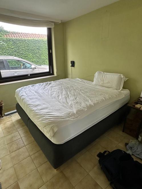 Boxspring King 180x200 met Emma premium topper, Huis en Inrichting, Slaapkamer | Boxsprings, Zo goed als nieuw, 180 cm, 200 cm