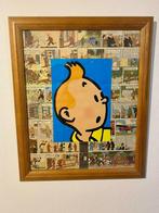 TinTin collage, Antiek en Kunst, Ophalen of Verzenden