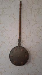 Antieke koperen bedpan verwarmer, Ophalen of Verzenden, Koper