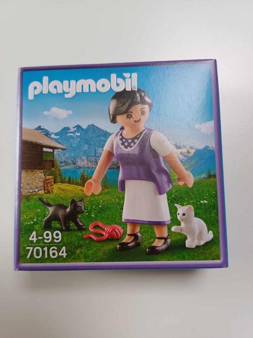 Zeldzame Playmobil Boerin met kittens nr70164 zie objecten, Collections, Jouets, Neuf, Enlèvement