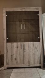 Vitrinekast met ledlicht, Ophalen, Zo goed als nieuw