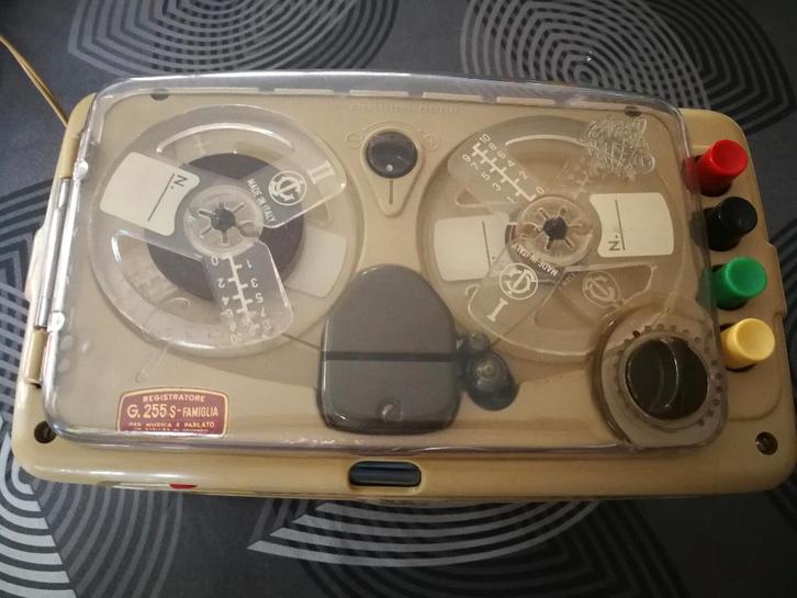 Bandrecorder Geloso G.255S Famiglia, TV, Hi-fi & Vidéo, Enregistreurs audio, Magnétophone, Avec protection anti-poussière, Avec bandes