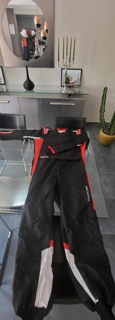 Combinaison, gants , chaussures, protège côtes Sparco, Sport en Fitness, Karting, Zo goed als nieuw, Ophalen