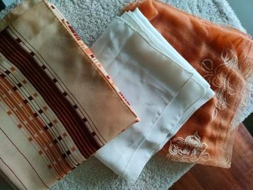 sjaal nylon oranje wit - 3 stuks beschikbaar voor biedingen