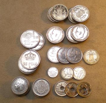 munten Spanje numismatiek beschikbaar voor biedingen