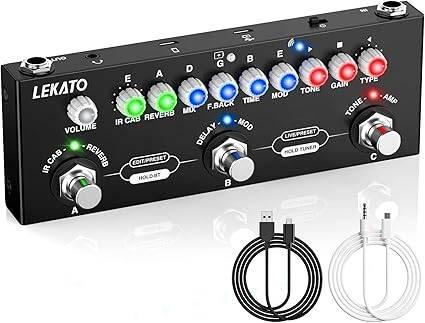 Multieffectpedaal voor LEKATO | GRATIS LEVERING, Muziek en Instrumenten, Effecten, Nieuw, Chorus, Overige typen, Verzenden