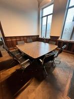 Design grote vergadertafel + 8 Luxy designstoelen, Salle de réunion ou de Présentation, Enlèvement, Utilisé, Table