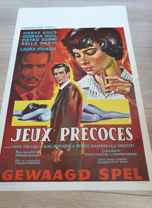Filmaffiche Jeux précosse 1959, Collections, Posters & Affiches, Enlèvement ou Envoi