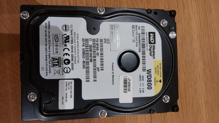 HDD 3.5 Western Digital 80 Go SATA - WD800JD-60LSA0, Computers en Software, Harde schijven, Gebruikt, Desktop, Intern, HDD, SATA