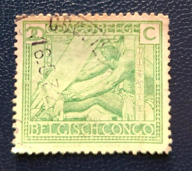 Postzegel Belgisch Congo OBP 118, Postzegels en Munten, Postzegels | Europa | België, Gestempeld, Gestempeld, Ophalen of Verzenden