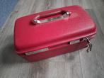 Samsonite - vintage rode beautycase met sleuteltjes!, Handtassen en Accessoires, Beautycases, Ophalen
