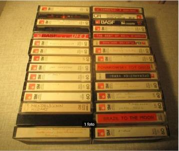 30 cassettes prélues de qualité BASF, Enlèvement ou Envoi, Comme neuf, 26 cassettes audio ou plus, Pré-enregistrées