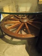 Table ronde roue de carrosse, Antiquités & Art, Enlèvement