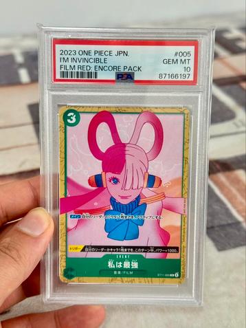 2023 One Piece JPN JP i’m invincible film red encore PSA-10 beschikbaar voor biedingen