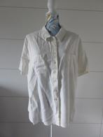 Wit hemd dames - Miss Cambridge - mt 46 - Viscose + linnen, Kleding | Dames, Wit, Miss Cambridge, Maat 46/48 (XL) of groter, Ophalen of Verzenden