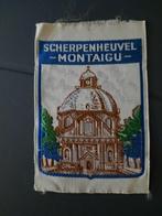 kledingsticker stof scherpenheuvel jaren 50, Verzamelen, Stickers, Ophalen of Verzenden