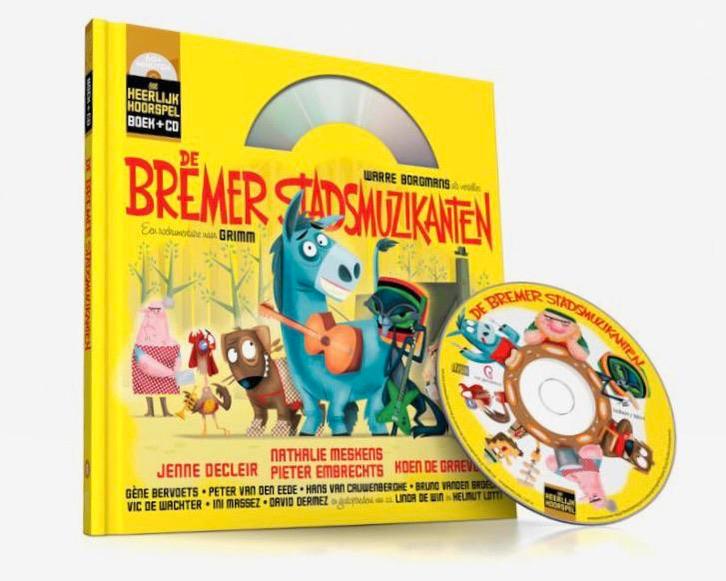 HEERLIJK HOORSPEL. De Bremer stadsmuzikanten. Boek+CD. NIEUW, Boeken, Kinderboeken | Jeugd | onder 10 jaar, Ophalen of Verzenden