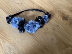 Haarband Zilver/grijs/zwarte bloemen (Halloween), Fille, Utilisé, Enlèvement ou Envoi