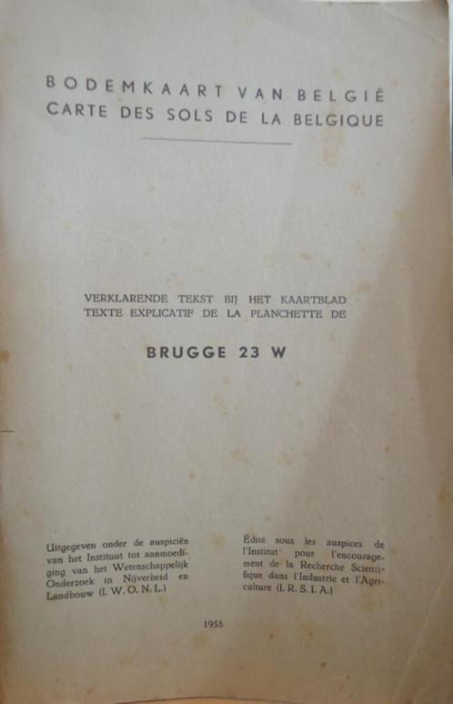 Verklarende tekst bij het kaartblad Brugge 23 W op de bodemk, Boeken, Geschiedenis | Stad en Regio, Ophalen of Verzenden