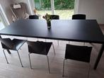Keramieken tafel met stoelen, Huis en Inrichting, Tafels | Eettafels, Overige materialen, Gebruikt, 200 cm of meer, 50 tot 100 cm