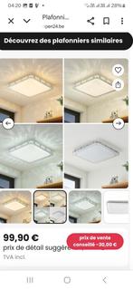 Twee kristallen kroonluchters 60X60 helderheid LED-plafondla, Huis en Inrichting, Lampen | Kroonluchters
