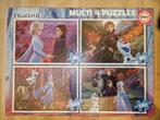 Puzzel Frozen 2   4 puzzels 50-80-100-150 stukjes, Ophalen of Verzenden, Meer dan 50 stukjes, Zo goed als nieuw, 6 jaar of ouder