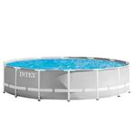 Intex zwembad  met filterpomp + Verwarming + Ladder, Comme neuf, 300 cm ou plus, Rond, Enlèvement