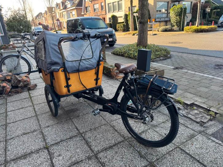 Bakfiets vogue carry 3, Vélos & Vélomoteurs, Vélos | Vélos avec bac, Utilisé, Fietsfabriek, Marchandises, Électrique, Enlèvement
