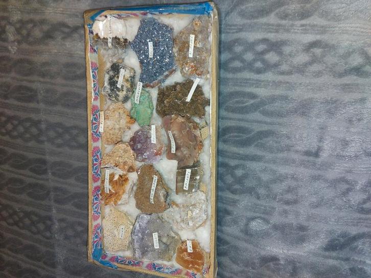 Collectie van Mineralen en Fossillen, Verzamelen, Mineralen en Fossielen, Ophalen of Verzenden