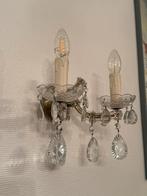 Vintage set van 2 kristallen Marie Therese wandlampen, Ophalen of Verzenden, Zo goed als nieuw